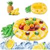 Smdbzda Ananas 7 Fori Portabevande Gonfiabile, Bar Piscina Portabottiglie, Portabevande gonfiabile 2 in 1 da piscina, Vassoio Galleggiante Design Frutta, per l'Estate All'Aperto Piscina Spiaggia