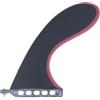 SDVXUOLM Pinna da Surf 9 in Stile retrò con timone in Fibra di Vetro a Curva Singola for Longboard Tradizionali. Controllo del Perno Migliorato for Curve fluide Facile da sostituire(Red)