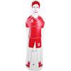 Culnflun Sacco da Boxe Gonfiabile Manichino da Allenamento Bicchiere da Calcio con Base Acqua 40x160 cm PVC per Allenamento (Rossa)