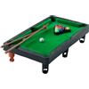 Qoidrfofse Mini Set da Gioco da Biliardo da Tavolo, Gioco da Biliardo Portatile con Palline, Stecche e rastrelliera Triangolare, Viaggio in Famiglia sulla scrivania
