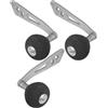 DIYEAH Manico per Rotante da Pesca in Lega di Alluminio Ergonomico Comfort Set Manovella 3 Pezzi Compatibile Versatile per Rotanti da Surfcasting