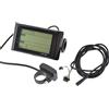 Moliuoly SW900 - Display LCD per bicicletta elettrica, 24 V, 36 V, 48 V, 60 V, 72 V, pannello di controllo con velocità, tempo, temperatura, display a colori, protocollo UART, manubrio da 22,2 mm