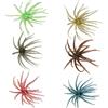 NexRen Esca galleggiante per ricci di mare, 11 cm, 9 g, in TPE, con design multi-antenna e paillettes integrate per spigola, trota, pesca in acqua salata, marrone, oro, blu, erba, verde, grigio, puntini