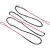QUARKZMAN Corda per Arco Ricurvo Tradizionale Sostitutiva Amo 68 in 12 Filamenti Accessori per Corda Arco per Attrezzatura Arcieria Universale Arco Lungo Tradizionale Ricurvo (Nero/Rosso)