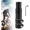 JIAC Prolunga Manubrio Bici Prolunghe per Manubrio di Alluminio 28,6mm Riser per Manubrio da Bicicletta per Stelo Estensione Prolunghe Forcella Lega con Chiave Esagonale per MTB,Bici da Strada (Nero)