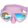 faliring Occhiali da immersione per bambini, per ragazzi e ragazze, maschera da snorkeling per bambini, con cinturino in silicone regolabile a 180°, anti-perdita, maschera subacquea per bambini dai 3 ai 14