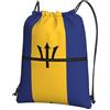 YYHHAOFA Zaino con stampa bandiera delle Barbados con chiusura lampo, leggero, impermeabile, con tasca frontale, per viaggi, sport e yoga