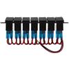 ifundom Pannello Interruttori 7 Gang con LED Nero per Dispositivi Elettrici Automotive e Marini, Facile Installazione, Materiale Plastica e Lega, per Auto e Barche