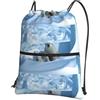 YYHHAOFA Polar Bear Prints, zaino con coulisse e cerniera, leggero, impermeabile, con tasca frontale, per viaggi, sport e yoga