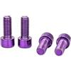 SHYYOULQE 4Pcs 5x12mm Bottiglia di Acqua Gabbia Vite Bulloni In Acciaio Inox Staffe Bici Rack Bulloni Esagoni Testa Presa Viti Mountain Bike Ciclismo Supporto Vite