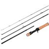 Nutup Canna da pesca in carbonio, 156-180 cm, leggera, telescopica, da viaggio, con guide per pesca a galleggiante (maniglia)