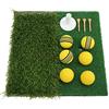 Qqmora Tappetino da Colpire Resistente per la Pratica del con Base Antiscivolo - Viene Fornito con 6 Palline da, Perfetto per L'allenamento di Minigolf, Leggero e Portatile, 30x30 Cm