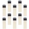 Ciieeo 10 Pezzi Punte da Biliardo 11mm in Plastica Bianca Rivestimento in Finta Pelle, Sicuro per Tavolo da Biliardo, per Tornei Professionali