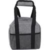 Qqmora Borsa Singola per Palla da Bowling Elegante Grigia per il Trasporto e lo Stoccaggio con Supporto Imbottito, Tracolla Regolabile 21,6x22,2x22,9 Cm