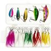 Générique Kit Esche Da Pesca Set Esca Hackle Rimovibile