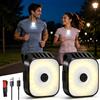 SKJJM Torcia Frontale Clip LED, 2 Pezzi Lampade LED con Clip, Clip USB con Luce Intermittente, Impermeabile Luce da Corsa Piccola con 4 modalità di Luce per Campeggio, Escursionismo, Jogging