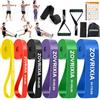 ZOVRIXIA Elastici Fitness, Elastico Fitness con Ancoraggio Porta, Maniglia e Copertura Protettiva, Elastici Palestra Bande Elastiche Fitness per Yoga/Potenziamento Muscolare/Allenamento Della Forza