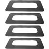 YARNOW 4 Pezzi Adattatore per Pinna da 9 Pollici in Pvc per Paddle Board e Sup, Patch di Ricambio per Scatola Pinna, Facile Montaggio e Manovrabilità per Avventure Sul Fiume e Laghi
