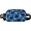 JUNZAN marsupio resistente dello strappo di sport dei durevoli per camminare | Marsupio sportivo elastico per la vita quotidiana, per lo shopping in città, colore: blu scuro