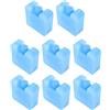 GALPADA 8 Pezzi Ghiaccini Freezer Riutilizzabili Quadrati in Plastico Blu per Lunch Boxes e Meal Prep, Leggeri a Lunga Durata, per Vacanze Estive e Uffici Piccoli