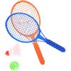 Junifeey Set da tennis e badminton con impugnatura ergonomica, gioco per interni ed esterni per lo sviluppo delle abilità motorie, set di racchette da badminton giocattolo per l'asilo