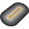 Generic 100x50CM Arcobaleno Colore Salto Corda Mat Doppio Lato Antiscivolo Base In Silicone Antiurto Fitness Esercizio Mat Casa Comodino Tappeto