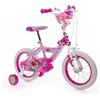 Huffy 14 Pollici, Bicicletta Disney Princess Luxury Bambina, Rosa
