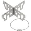 Lixada Fornello da Campeggio Fornello ad Alcool Stove Rack Cross Stand Fornello Barbecue all'aperto Supporto Rack