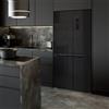 Cecotec Frigorifero 4 Porte 436L Bolero CoolMarket 4D 436 Vetro Nero, Altezza 183 cm e Larghezza 83,6 cm, Compressore Inverter Plus