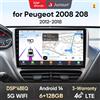 Junsun Qualcomm chip 8-Core Android13 Autoradio Per Peugeot 2008 208 2012 2013-2018 Wireless CarPlay Autoradio Stereo HD schermo