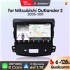 Junsun Autoradio Junsun con chip Qualcomm 8-Core Android 13 per Mitsubishi Outlander XL 2 2005-2011, CarPlay wireless, stereo HD.