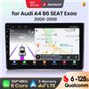 Junsun Qualcomm chip 8-Core Android13 Autoradio Per Audi A4 B6 2000-2009 Wireless CarPlay Autoradio Stereo HD Schermo Multimediale