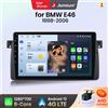 Junsun Wireless CarPlay Android Auto Autoradio Per BMW E46 M3 318/320/325/330/335 RDS 4G WiFi GPS 2din BT multimediale automobilistico