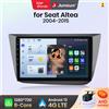 Junsun Autoradio Junsun Android 13 per Seat Altea 2004-2015, CarPlay wireless, lettore multimediale, 4G, Wi‑Fi, GPS, DSP, 2DIN