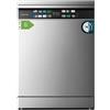 Cecotec Lavastoviglie Cecotec 60 cm Installazione Gratuita Bolero Aguazero 6700 Inox B. 15 Posate, Basso Consumo, Motore Inverter Plus