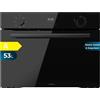 Cecotec 53L Forno Multifunzione Integrato Bolero Hexa M224500 Vetro Nero A. 2600W, 7 Funzioni con Grill, Scongelamento