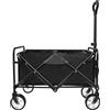 NONE Carrello pieghevole con 4 ruote grandi frenanti, ideale per campeggio, spiaggia, giardino, piscina, casa o magazzino. Con borsa inclusa e manico regolabile. (CAR001 4599 T52)