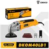 DEKO DKOM40LD1 Utensile oscillante multifunzione elettrico 220V Trimmer elettrico Sega a velocità variabile per la lavorazione del legno domestica fai da te