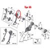SHIMANO Supporto per puleggia per cambio esterno SHIMANO M8000 GS