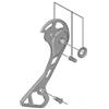 SHIMANO Supporto puleggia cambio esterno SHIMANO XT DI2 M8050GS