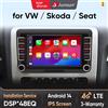 Junsun 7 "Wireless CarPlay Android Auto Autoradio per Volkswagen VW SEAT Leon Passat B6 B7 Tiguan Touran GOLF POLO GPS 4G Audio