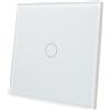 LED ATOMANT ZigBee 3.0 Smart Glass Switch, 1 via, richiede ZigBee HUB, compatibile con Smart Life e app Tuya, controllo vocale con Alexa e Google Assistant, pulsante touch per l'illuminazione