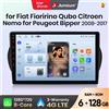 Junsun Autoradio Junsun Wireless CarPlay Android Auto per Fiat Fioririno Qubo, Citroen Nemo, Peugeot Bipper 2008-2017, sistema multimediale per auto