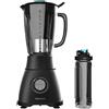 Cecotec Frullatore Cecotec Power Black Titanium 2500MAX Go. Potenza massima 2500W, 6 lame con rivestimento in titanio nero