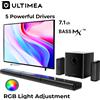 ULTIMEA Soundbar 410W 7.1ch con Subwoofer Wireless e 2 Altoparlanti Surround, Sistema Audio Surround per Home Theater, Altoparlanti Bluetooth