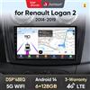Junsun Qualcomm chip 8-Core Android13 Autoradio Per Renault Logan 2 Sandero 2004 2005-2019 Wireless CarPlay Autoradio Multimediale
