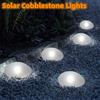GHIURAG Luci solari in ciottoli per esterni IP65 Lampada a forma di pietra luminosa impermeabile Luci notturne per paesaggi da giardino per la decorazione del percorso del patio del prato