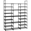 JUJU ORION91® Scarpiera a 9 livelli per fino a 50 paia, realizzata in metallo resistente, misura 157x127x31 cm, con altezza regolabile per uno stoccaggio versatile, ideale per organizzare scarpe, borse e