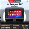 Junsun 7 "Wireless CarPlay per Apple Android Auto Autoradio Per Peugeot 207 207CC 2006 2007 2008 2009 2010 2011-2015 Multimediale