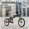 ONESPORT E Bike ONESPORT OT02 250W Motore 36V5.2AH Batteria da esterno pieghevole Bicicletta elettrica per pendolarismo Bici elettrica per pneumatici urbani da 16 pollici